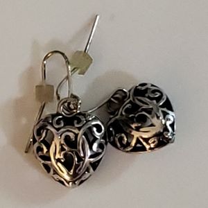 Silver Heart Earrings